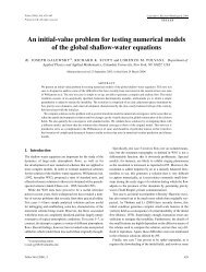 An initial-value problem for testing numerical models of the global ...