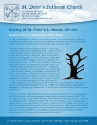 Printable Version - St. Peters Evangelical Lutheran Church