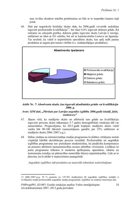 Esošās situācijas analīze Valsts stratēģiskajam ... - ES fondi