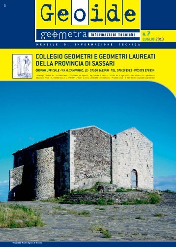 Luglio 2013 - Collegio dei Geometri della provincia di Sassari