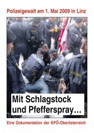 Polizeigewalt 1. Mai 2009 - KPÃ OberÃ¶sterreich