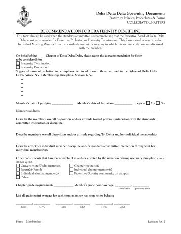 Recommendation for Fraternity Discipline.pdf - Tri Delta