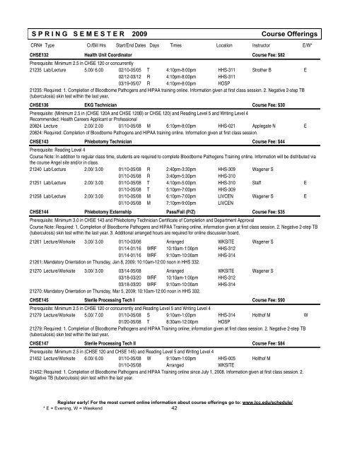 Course Index - Lansing Community College