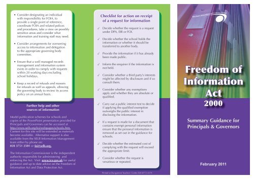 Freedom of Information Act - Southern Education and Library Board