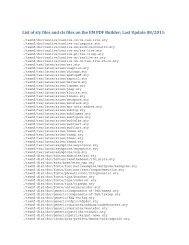 List of sty files and cls files on the EM PDF ... - Editorial Manager