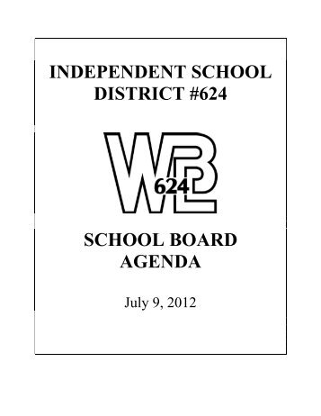 independent school district #624 school board agenda - White Bear ...