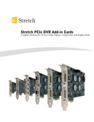 DVR Family Selector Guide - Stretch Inc