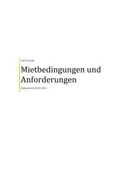 Mietbedingungen und Anforderungen