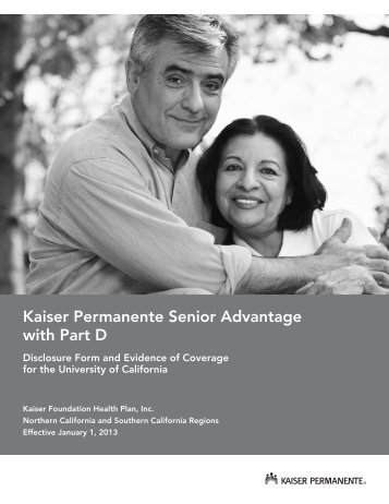 Disclosure form and evidence of coverage - Kaiser Permanente ...