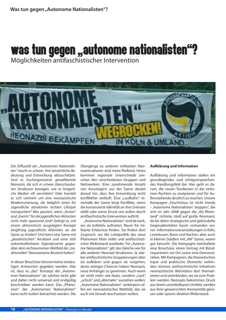 „AUTONOME NATIONALISTEN“ – Neonazis im Wandel - AKKU ...