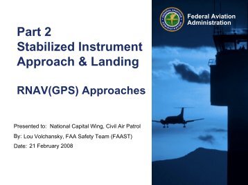 Part 2 Stabilized Instrument Approach & Landing - FAASafety.gov