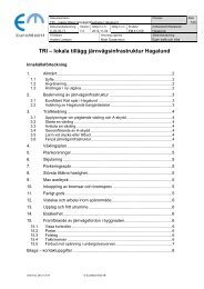 TRI â lokala tillÃ¤gg jÃ¤rnvÃ¤gsinfrastruktur Hagalund.pdf - EuroMaint Rail