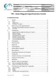 TRI â lokala tillÃ¤gg jÃ¤rnvÃ¤gsinfrastruktur SvartÃ¶n.pdf - EuroMaint Rail