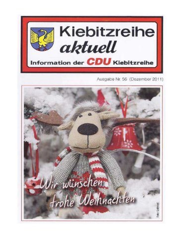 Ausgabe 2011 - Nr. 56 - CDU Ortsverband Kiebitzreihe