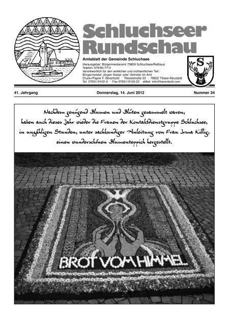 RUndschau Nr. 24.pdf - Gemeinde Schluchsee