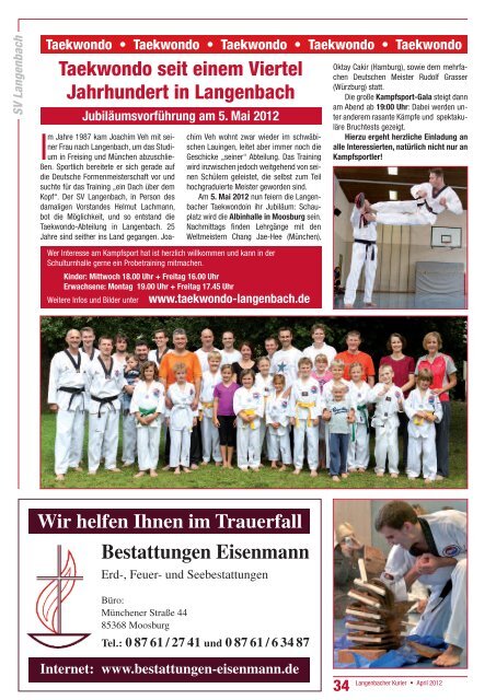 36. Ausgabe April 2012 - Langenbach