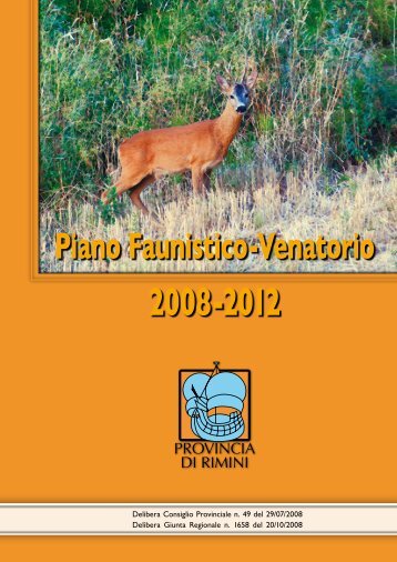 Piano Faunistico-Venatorio - Provincia di Rimini - Agricoltura