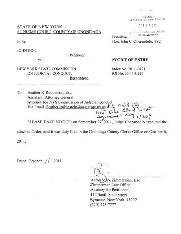 Justice Cherundolo's Order Granting Reconsideration and Vacating ...