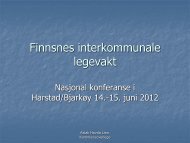 Finnsnes interkommunale legevakt - NSDM