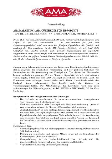 Pressemitteilung AMA MARKETING: AMA-GÜTESIEGEL FÜR ...