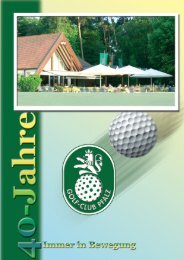 Wir beraten Sie gerne! - Golfclub Pfalz