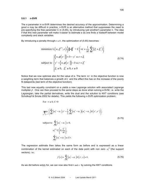 MACHINE LEARNING TECHNIQUES - LASA