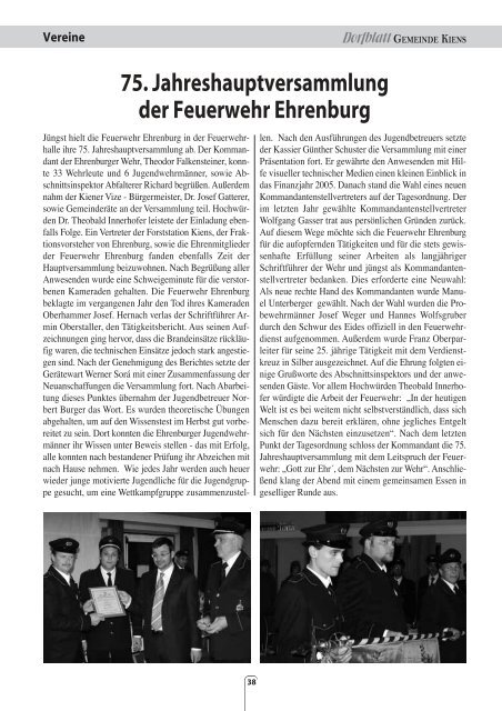 Dorfblatt GEMEINDE KIENS