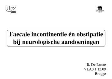 Darmbeleid neurogeen â VLAS Brugge - Stomavlas