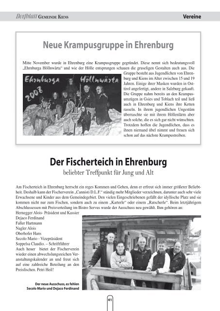 Dorfblatt GEMEINDE KIENS