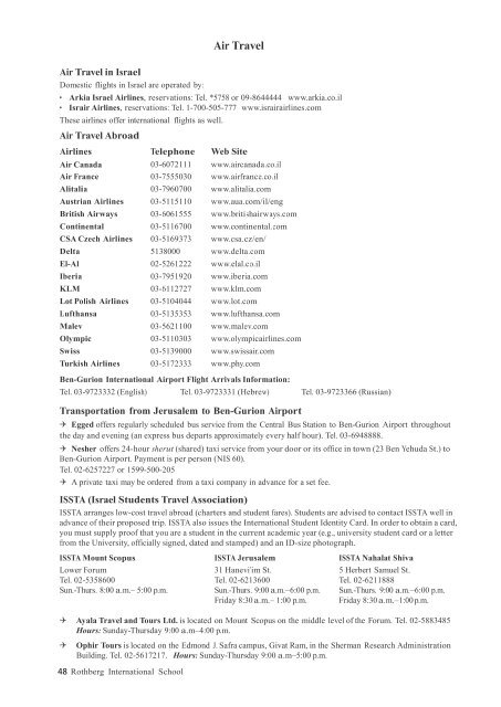 STUDENT GUIDE - Rothberg International School