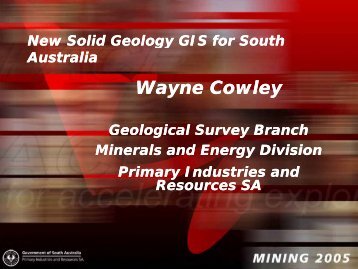 New Solid Geology GIS for South Australia - SA Explorers