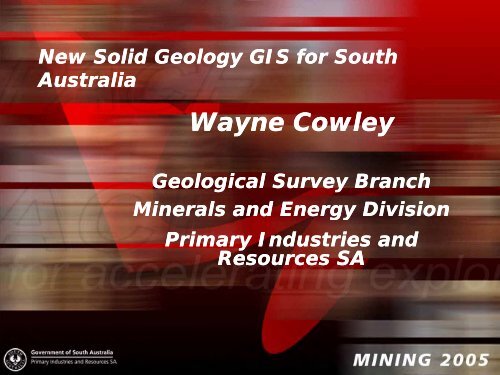 New Solid Geology GIS for South Australia - SA Explorers