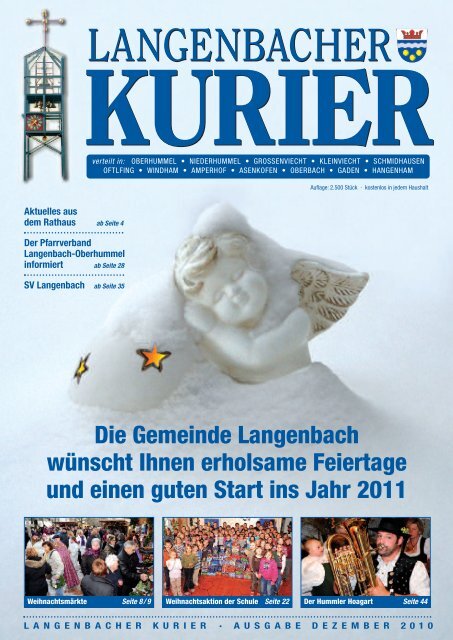 31. Ausgabe Dezember 2010 30. Ausgabe Oktober ... - Langenbach