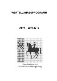 VJP 2. Quartal 2012 - Kavallerieverein Winterthur