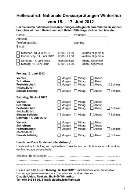 VJP 2. Quartal 2012 - Kavallerieverein Winterthur