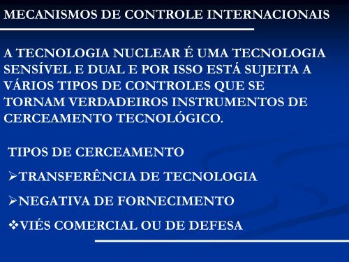 mecanismos de controle internacionais
