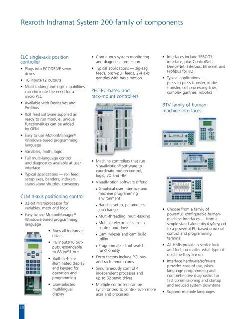 Drive and control solutions for metalforming and ... - Bosch Rexroth