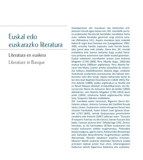 XX. mendeko euskal literatura - Etxepare, Euskal Institutua