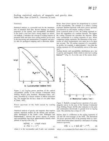 Scaling statistical analysis of magnetic  and gravity data