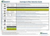 Cartridge & Filter Selection Guide - US Safety