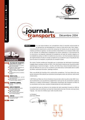 Le journal des transports - NÂ°55 - ORT PACA