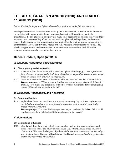 The Ontario Curriculum, Grades 9-12 - MinistÃ¨re de l'Ã©ducation ...