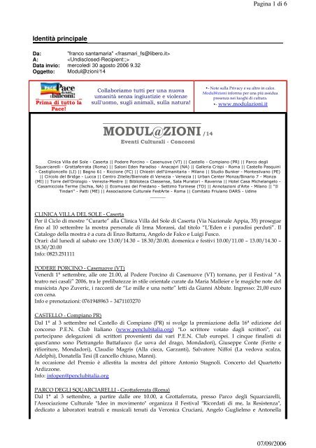 Modulazioni 14 di F. Santamaria - Poiein