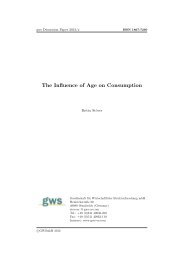 The Influence of Age on Consumption