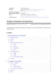 Apontamentos para a Cadeira de AnÃ¡lise e Desenho de Algoritmos