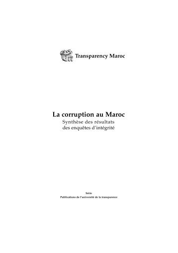 La corruption au Maroc - Transparency