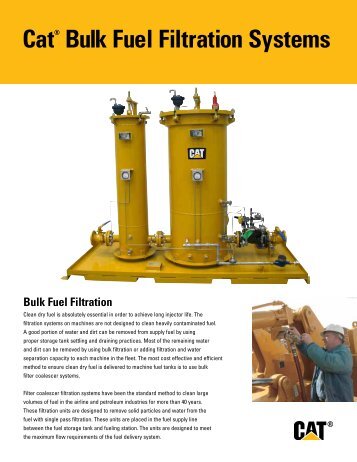 CatÂ® Bulk Fuel Filtration Systems