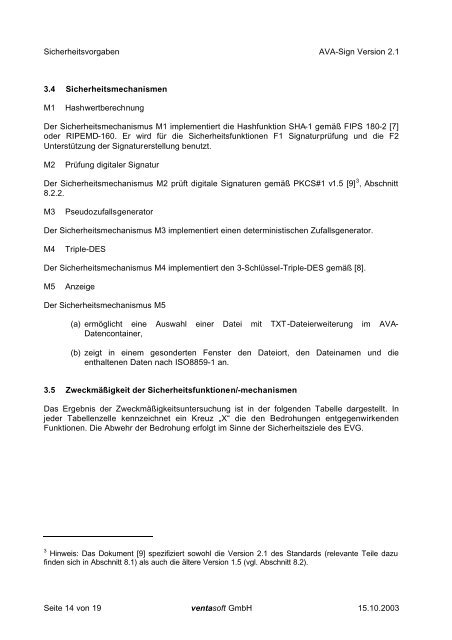 Zertifizierungsreport AVA-Sign Version 2.1 - T-systems-zert.de