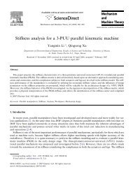 Stiffness analysis for a 3-PUU parallel kinematic machine