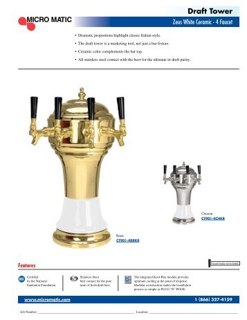 Product Specifications Sheet - Micro Matic USA